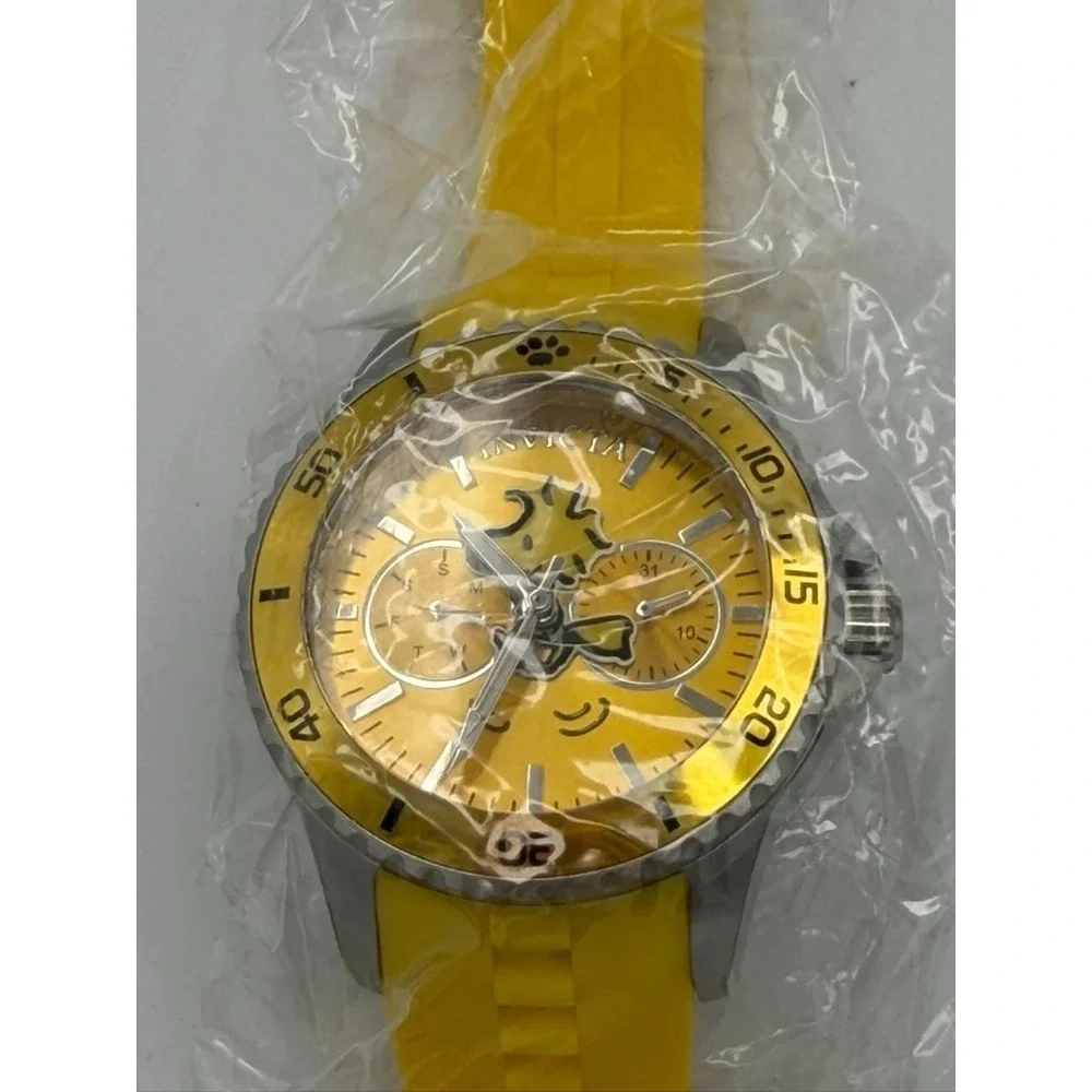 Invicta Peanuts Woodstock Character Collection Watch Yellow Model 38652 Snoopy